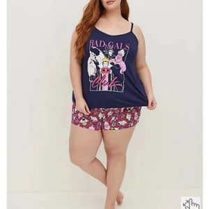 2 SET DISNEY VILLIANS BAD GALS PJS